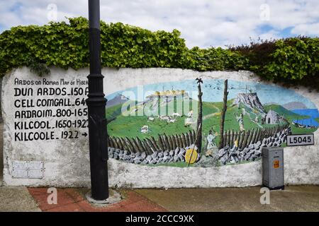 Wandbild, kilcoole, Grafschaft wicklow, irland Stockfoto