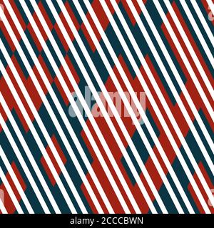 Nahtloses Muster mit roten und grünen Streifen Stock Vektor