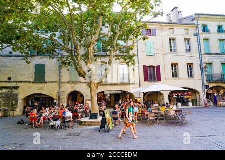 Frankreich. Gard (30) Uzes. Das Kräuterquadrat Stockfoto