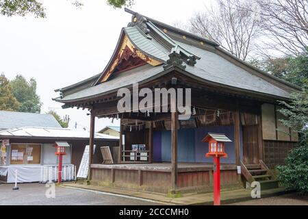 Saitama, Japan - Wasinomiya Schrein in Kuki, Saitama, Japan. Der Schrein war eine Geschichte von über 2000 Jahren und Anime Heiligen Ort. Stockfoto