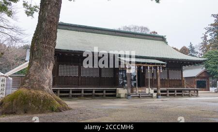 Saitama, Japan - Wasinomiya Schrein in Kuki, Saitama, Japan. Der Schrein war eine Geschichte von über 2000 Jahren und Anime Heiligen Ort. Stockfoto