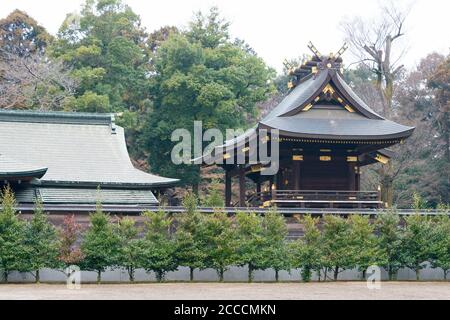 Saitama, Japan - Wasinomiya Schrein in Kuki, Saitama, Japan. Der Schrein war eine Geschichte von über 2000 Jahren und Anime Heiligen Ort. Stockfoto