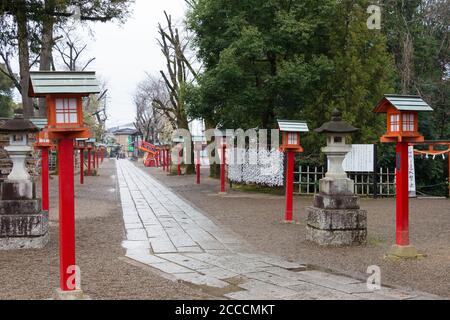 Saitama, Japan - Wasinomiya Schrein in Kuki, Saitama, Japan. Der Schrein war eine Geschichte von über 2000 Jahren und Anime Heiligen Ort. Stockfoto