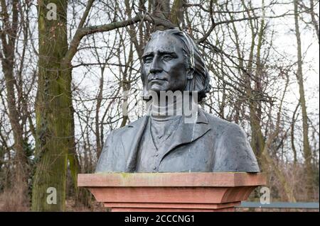 Büste von Franz Liszt, Königlicher Kurpark, Warschau, Polen Stockfoto