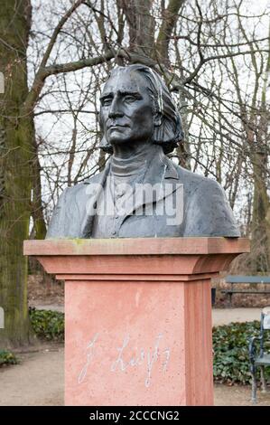 Büste von Franz Liszt, Königlicher Kurpark, Warschau, Polen Stockfoto