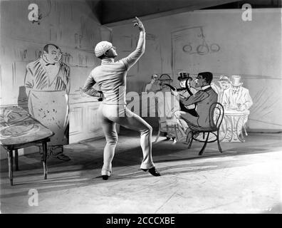 GENE KELLY tanzt in EINEM AMERIKANER IN PARIS 1951 Regie VINCENTE MINNELLI Story/Drehbuch Alan Jay Lerner Musik George Gershwin Lyrics IRA Gershwin Produzent Arthur Freed Metro Goldwyn Mayer Stockfoto