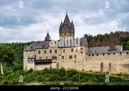 Die Stadt Altena im Sauerland, Märkischer Kreis, Schloss Altena, erste Jugendherberge in Deutschland, Stockfoto