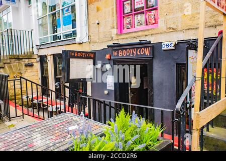 Edinburgh, Schottland 7. August 2020 Exterior of the boozy cow Pub 17 Frederick St Stockfoto