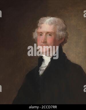 Thomas Jefferson, Gilbert Stuart, circa 1821, National Gallery, Washington DC, USA, Nordamerika Stockfoto