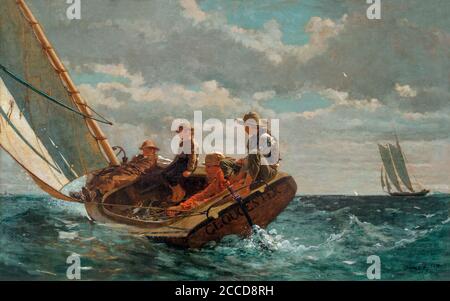Breezing Up, Wind, Winslow Homer, 1876, Nationalgalerie, Washington DC, USA, Nordamerika Stockfoto