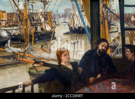 Wapping an der Themse, James McNeill Whistler, 1860-1864, National Gallery, Washington DC, USA, Nordamerika Stockfoto