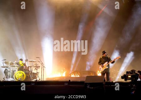 24.8.2019 Richfield Avenue Reading Berkshire UK 21 Piloten führen auf Die Hauptbühne am zweiten Tag beim Lesestoff People Im Bild: Tyler Joseph Stockfoto