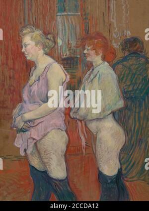 Rue des Moulins, Henri de Toulouse-Lautrec, 1894, Nationalgalerie, Washington DC, USA, Nordamerika Stockfoto