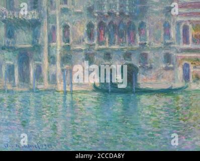 Palazzo da Mula, Venedig, Claude Monet, 1908, Nationalgalerie, Washington DC, USA, Nordamerika Stockfoto