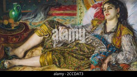 Eine algerische Frau, Odalisque, Pierre-Auguste Renoir, 1870, National Gallery of Art, Washington DC, USA, Nordamerika Stockfoto