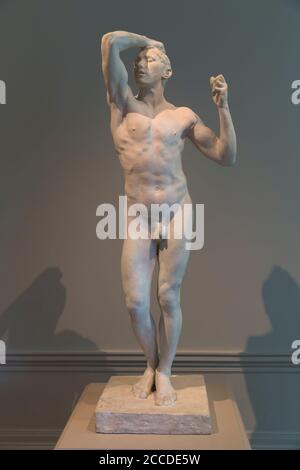 Das Alter der Bronze, L'Age d'Airain, Auguste Rodin, 1875, Nationalgalerie, Washington DC, USA, Nordamerika Stockfoto