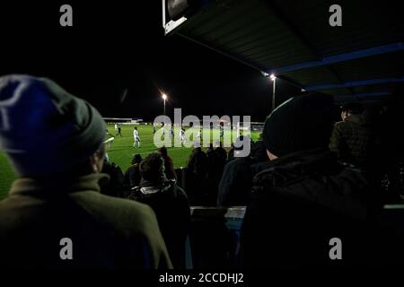 25/02/2020 Wealdstone vs Chelmsford City 0-1. Grosvenor Vale Stadium. National League South. Tom Knowles erzielte das Siegtor für Chelmsford City. Stockfoto