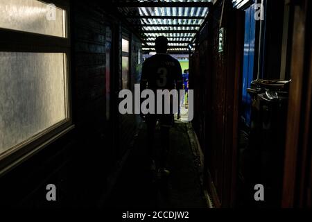 25/02/2020 Wealdstone vs Chelmsford City 0-1. Grosvenor Vale Stadium. National League South. Tom Knowles erzielte das Siegtor für Chelmsford City. Stockfoto