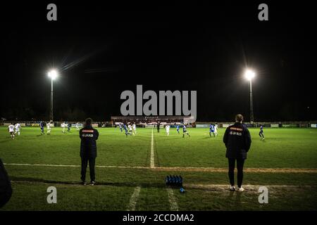 25/02/2020 Wealdstone vs Chelmsford City 0-1. Grosvenor Vale Stadium. National League South. Tom Knowles erzielte das Siegtor für Chelmsford City. Stockfoto