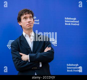 Edinburgh International Book Festival, Schottland, Großbritannien: Rory Stewart, konservativer Politiker und Abgeordneter für Penrith Stockfoto