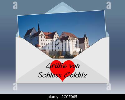 Schloss Colditz bei Leipzig, Sachsen, Deutschland, Europa Stockfoto