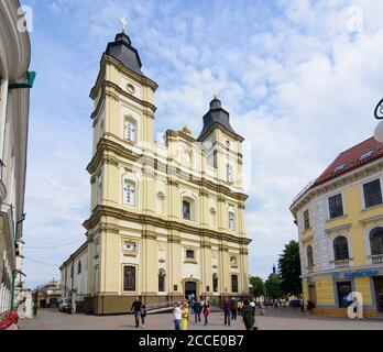 Iwano-Frankiwsk, Kathedrale der Heiligen Auferstehung im Gebiet Iwano-Frankiwsk, Ukraine Stockfoto