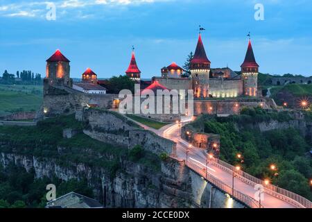 Kamianez-Podilskyi (Kamyanez-Podilsky, Kamynets), Burg in der Oblast Chmelnyzkyj, Ukraine Stockfoto