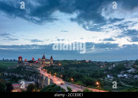 Kamianez-Podilskyi (Kamyanez-Podilsky, Kamynets), Burg in der Oblast Chmelnyzkyj, Ukraine Stockfoto