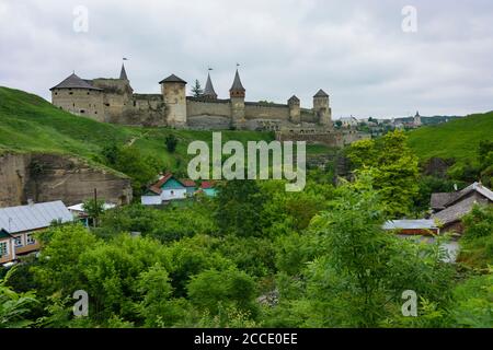 Kamianez-Podilskyi (Kamyanez-Podilsky, Kamynets), Burg in der Oblast Chmelnyzkyj, Ukraine Stockfoto