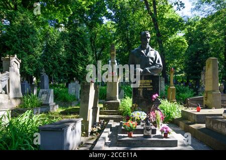 Lwiw (Lwiw, Lemberg), Lytschakiv Friedhof, Grab in Lwiw Oblast, Ukraine Stockfoto