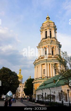 Kiew (Kiew), große Lavra Belltower, in Pechersk Lavra (Kloster der Höhlen), historische orthodoxe christliche Kloster in Kiew, Ukraine Stockfoto