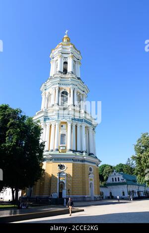 Kiew (Kiew), große Lavra Belltower, in Pechersk Lavra (Kloster der Höhlen), historische orthodoxe christliche Kloster in Kiew, Ukraine Stockfoto