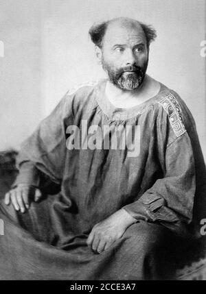 Porträt Gustav Klimts (1862-1918), 1914 Stockfoto