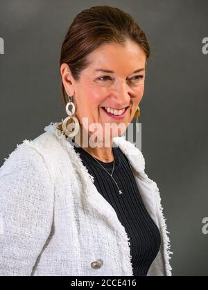 Edinburgh International Book Festival, Schottland, UK: Victoria Hislop Englische Autorin von denen, die geliebt werden, während der Nazi-Besetzung Griechenlands Stockfoto