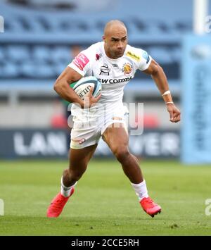 Olly Woodburn von Exeter Chiefs während des Spiels der Gallagher Premiership im AJ Bell Stadium, Salford. Stockfoto