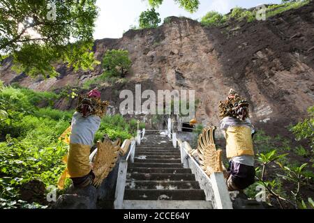 Pura Goa Tirta Sunia, Pemuteran, Bali Stockfoto