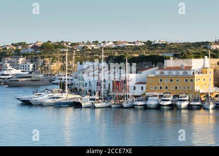 Mao Hafen, Mahon, Menorca Stockfoto