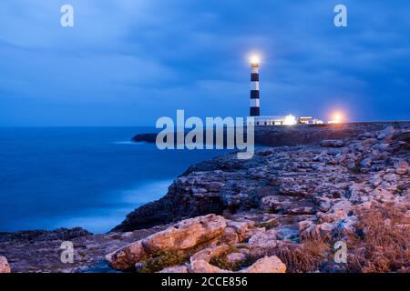 Leuchtturm Cap de Artrutx, Menorca Stockfoto