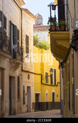 Altstadt Gasse, Ciutadella, Menorca Stockfoto