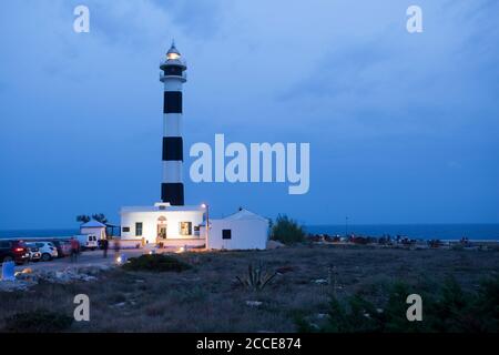 Leuchtturm Cap de Artrutx, Menorca Stockfoto