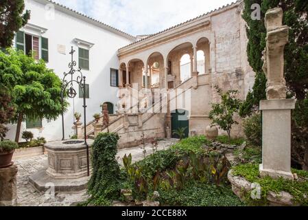 Patio Bishop's Palace, Ciutadella, Menorca Stockfoto