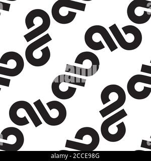 Nahtloses Muster mit Infinity-Symbol Stock Vektor