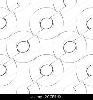 Nahtloses Muster mit sich schneidenden Linien Stock Vektor