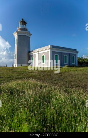 Los Morrillos Leuchtturm (aka Leuchtturm Cabo Rojo), Cabo Rojo Puerto Rico Stockfoto
