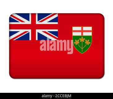 Flagge von Ontario Stockfoto