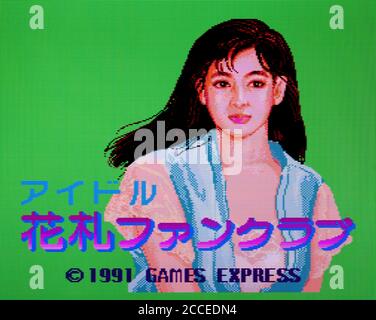 Idol Hanafuda Fan Club - PC Engine Videogame - Editorial Nur verwenden Stockfoto