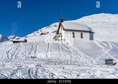 Europa, Schweiz, Wallis, Belalp, Kapelle im Hotel Belalp Stockfoto