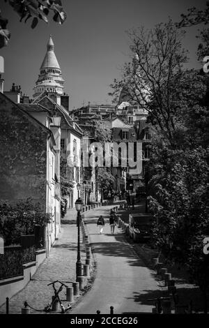 Paris, Frankreich, Europa, Montmartre, Sacre Coeur, Chateau d'Eau de Montmartre Stockfoto