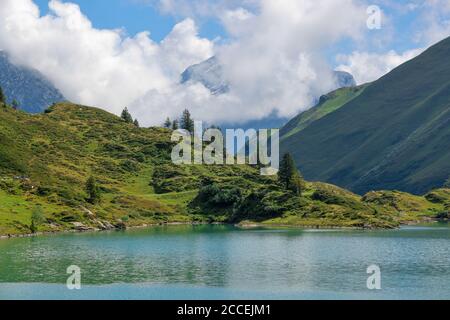 Typische Schweizer Landschaft am Tuebsee in der Schweiz Stockfoto