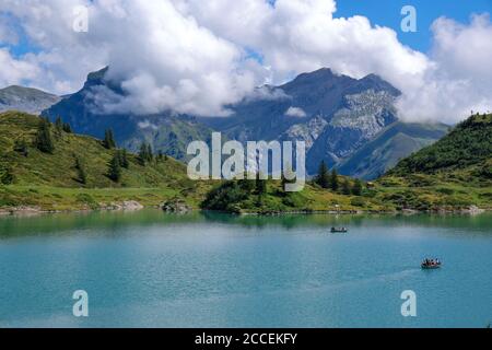 Typische Schweizer Landschaft am Tuebsee in der Schweiz Stockfoto